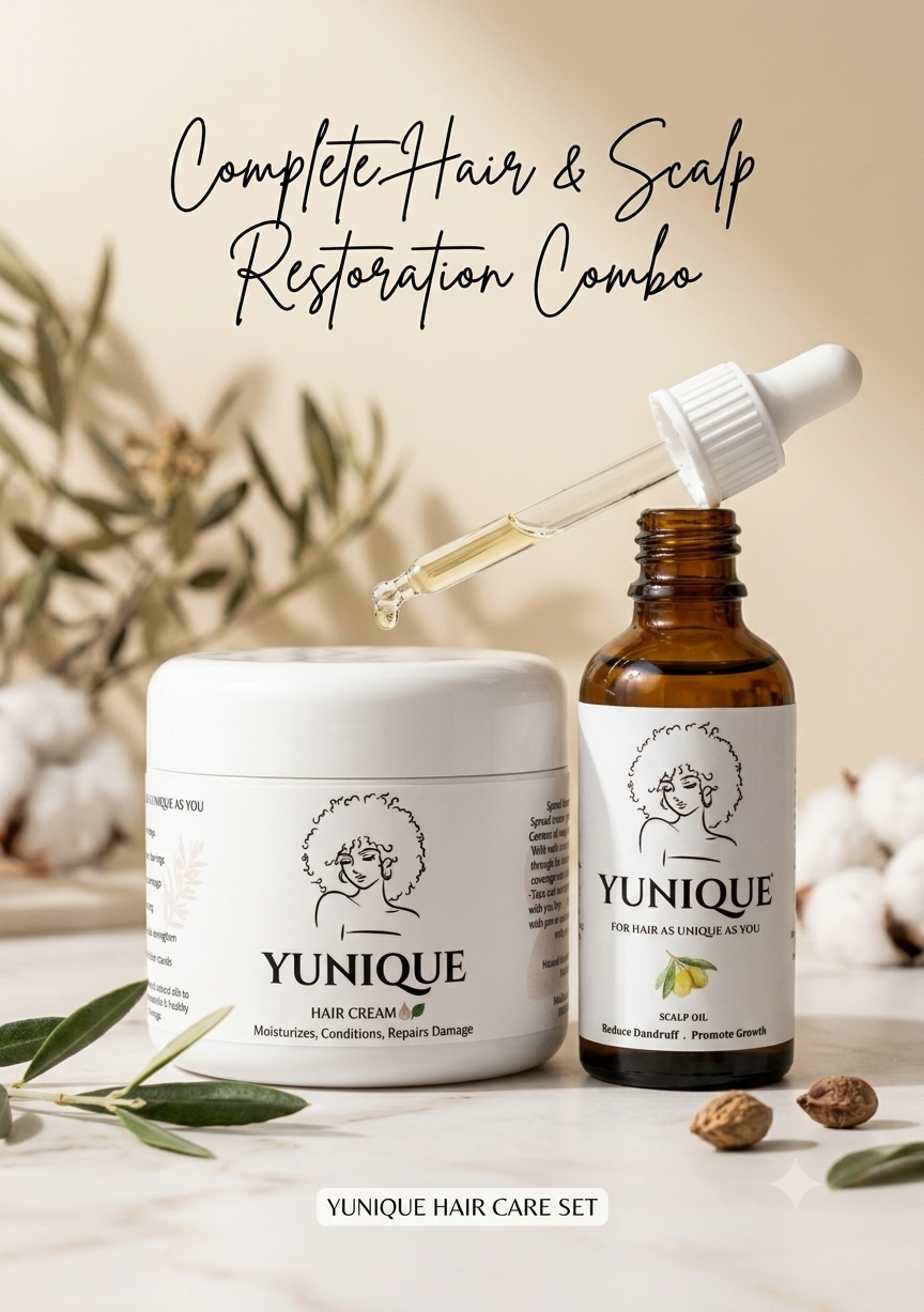 Haircream and Scalp oil combo