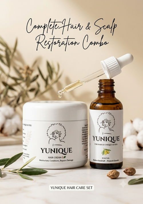 Haircream and Scalp oil combo